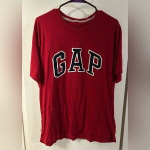 GAP Y2K Vibrant Red Crewneck Tee